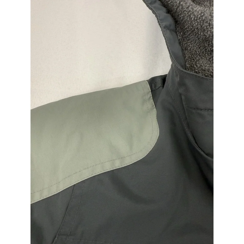 Land's End Kids Youth L (7) Grow-A-Long Gray Hooded Winter Jacket‎ Coat